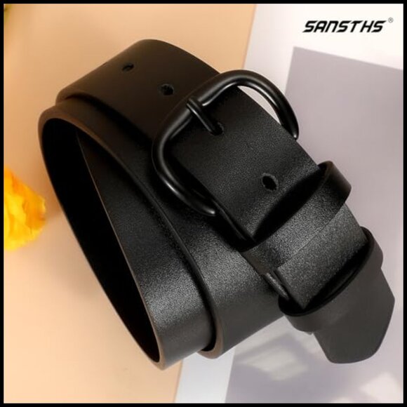 PU Leather Belt with Buckle for Jeans Pants Dresses main image 7